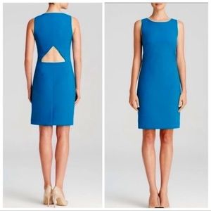Theory NWT Jemania Sleeveless Wool Crepe Dress with Cutout Back Size 10